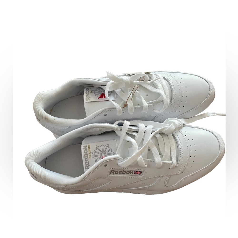 Reebok White Leather Classic Shoes Size 11 New With Tags